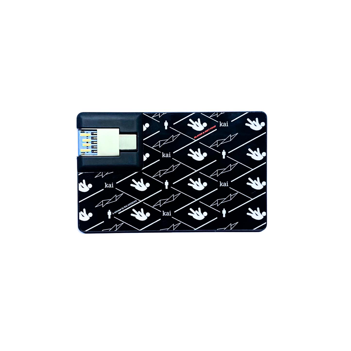 Kaigami USB-C/USB-2.0 BLACKS & FAST FOOD Flash Drive
