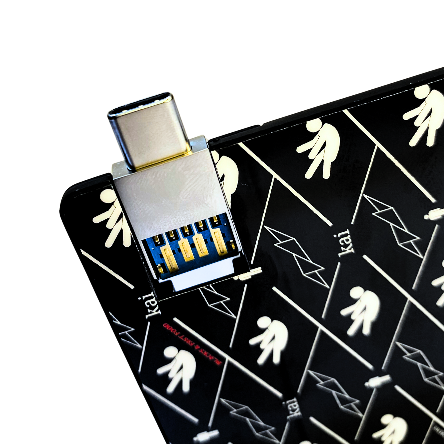 Kaigami USB-C/USB-2.0 BLACKS & FAST FOOD Flash Drive